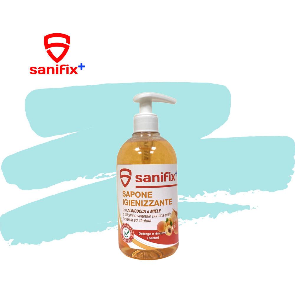 sanifix-sapone-igienizzante-albicocca-miele-500ml sanoifix sapone antibatterico